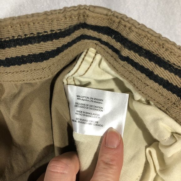 NEW GAP Mens XXL Pull On Khaki Tan Chino Shorts Flat Front NWT $40 - Picture 7 of 8